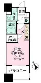 パークアクシス福岡県庁前【12階】の間取り