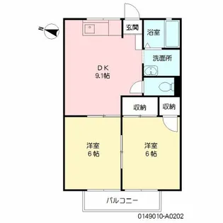 セフィラ樋口【202号室】の間取り