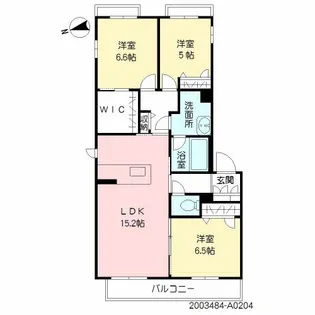 ベルヴェデーレ【204号室】の間取り