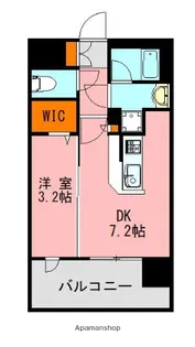 LANDIC PREMIUM HAKATA【12階】の間取り