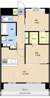 LIBTH高宮東【702号室】の間取り