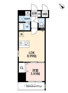 MODERN PALAZZO博多駅ABROAD【7階】の間取り