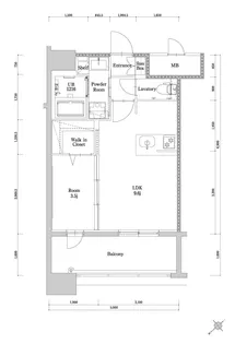 エンクレスト博多駅南GRACE【915号室】の間取り