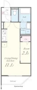 ガレア高宮【3階】の間取り