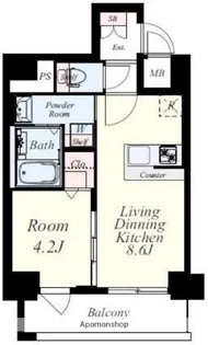 メゾン・ド・リエール博多【3階】の間取り