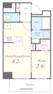 MAHORA天神【3階】の間取り