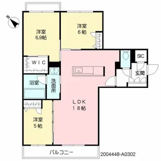 SERRA華旗【3階】の間取り