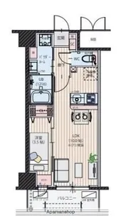 シンセラティ薬院【905号室】の間取り