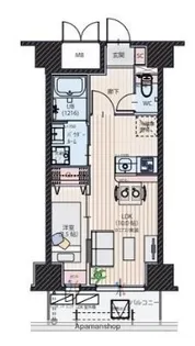 シンセラティ薬院【1007号室】の間取り