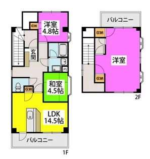 グランドステータス清川ビル【5階】の間取り