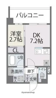 アルティザ大橋駅前【8階】の間取り