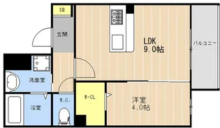 LIBTH高宮東Ⅱ【3階】の間取り