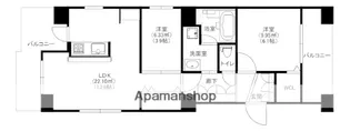 MODERN PALAZZO 高宮【3階】の間取り