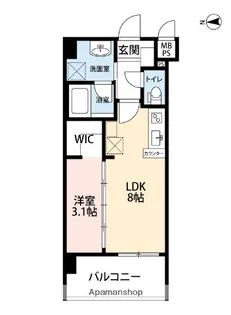 ラ シック長丘【2階】の間取り