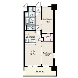 SーRESIDENCE博多駅南AFFORD【2階】の間取り