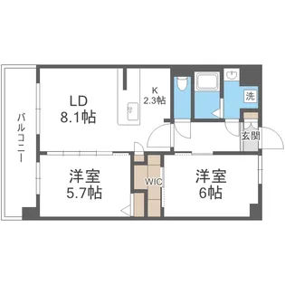 SーRESIDENCE博多駅南AFFORD【3階】の間取り