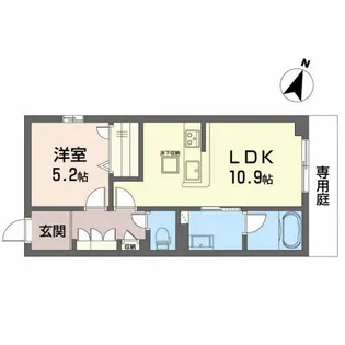 Greenage【1階】の間取り