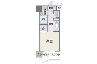 CAVANA天神【4階】の間取り