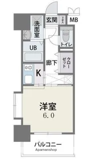CAVANA天神【14階】の間取り