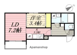 Cherim香住ヶ丘【2階】の間取り