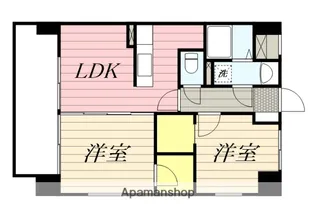 GOODHILL多の津【8階】の間取り