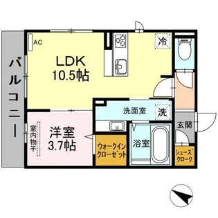 タリータウン大濠公園【2階】の間取り