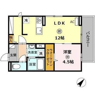 ディールーム笹原駅南【3階】の間取り