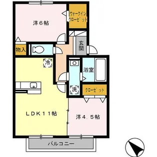 フラット・オブラダ【2階】の間取り