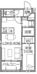 ラクラス南福岡NORTH【4階】の間取り