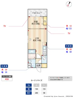 ALIVIS南福岡SOUTH【2階】の間取り