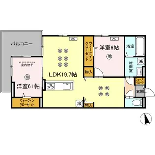 リトルノナチカ【2階】の間取り