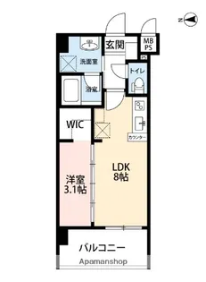 ラ・シック長丘【3階】の間取り