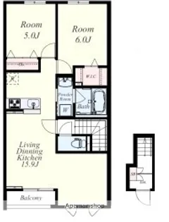 プルニエール博多【2階】の間取り