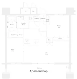 エンクレスト博多EXCEED【12階】の間取り