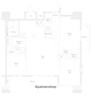 エンクレスト博多EXCEED【12階】の間取り