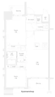 エンクレスト博多EXCEED【4階】の間取り