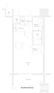 エンクレスト博多EXCEED【6階】の間取り