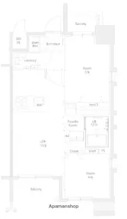 エンクレスト博多EXCEED【507号室】の間取り