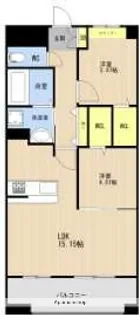 LIBTH上牟田WEST【501号室】の間取り