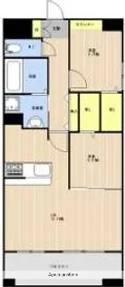 LIBTH上牟田WEST【905号室】の間取り