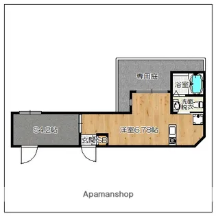 ガレット南福岡【1階】の間取り