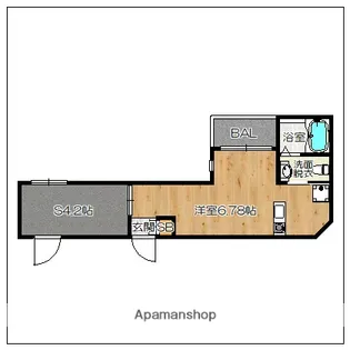 ガレット南福岡【6階】の間取り