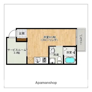 ガレット南福岡【2階】の間取り
