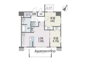 MODERN PALAZZO博多デュオグランデWEST【1003号室】の間取り
