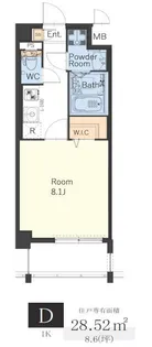 ヴィッラ アプリーレ 西新南【0502号室】の間取り