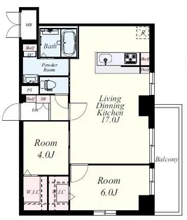 ベルコルティーレ【0606号室】の間取り