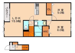 プルニエール博多【2階】の間取り