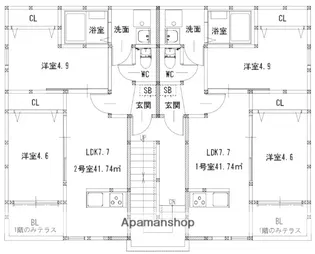 ノヴァイフ高木【3階】の間取り