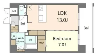 SーRESIDENCE大手門AWESOME【2階】の間取り