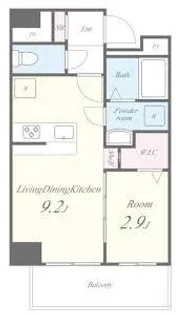 MAHORA天神(マホラテンジン)【0803号室】の間取り